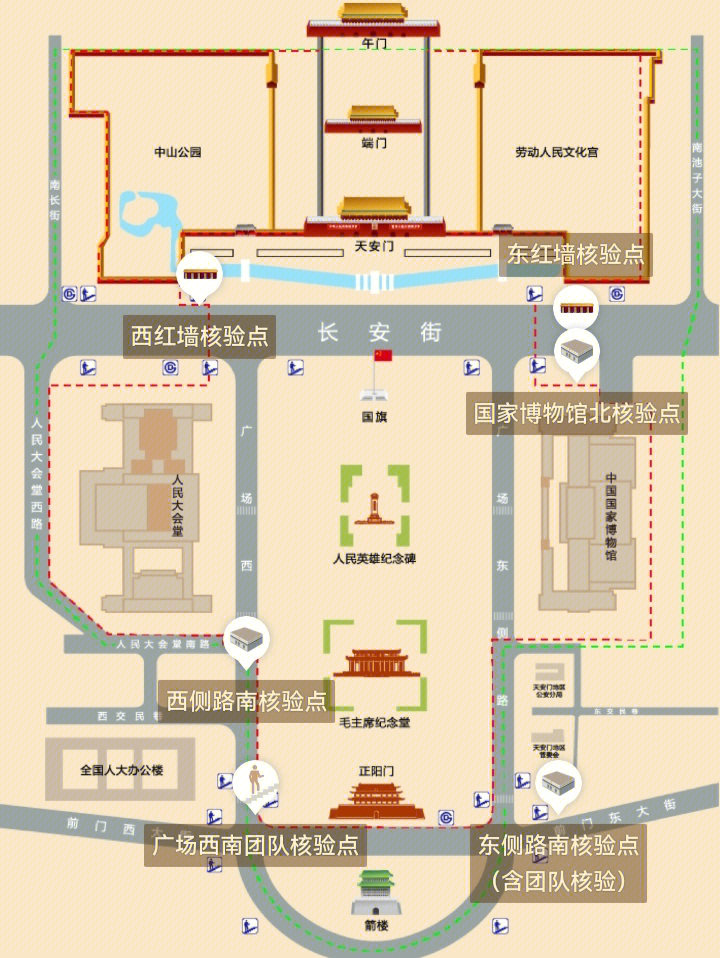 天安城门地图图片