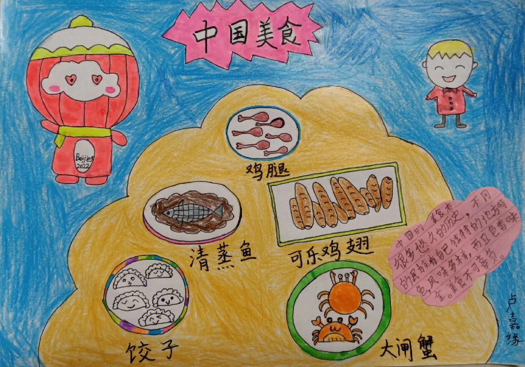 中国美食地图手抄报图片