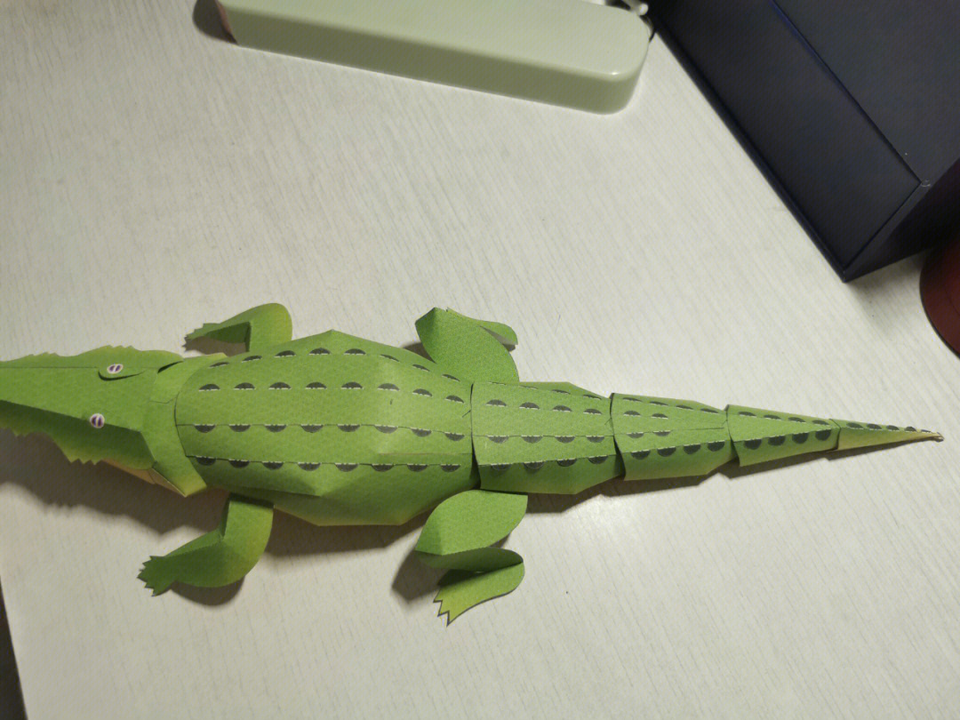 用纸折一只鳄鱼图片