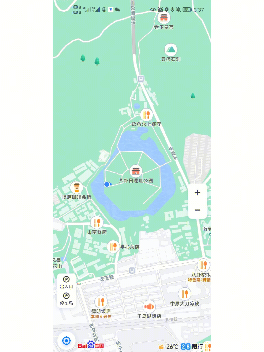 八卦田遗址公园平面图图片