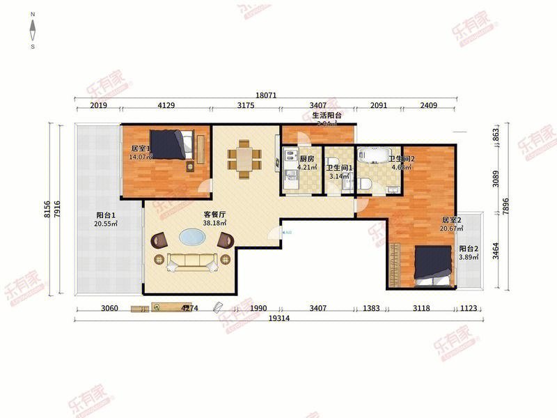 红树西岸2栋4单元9A室图片