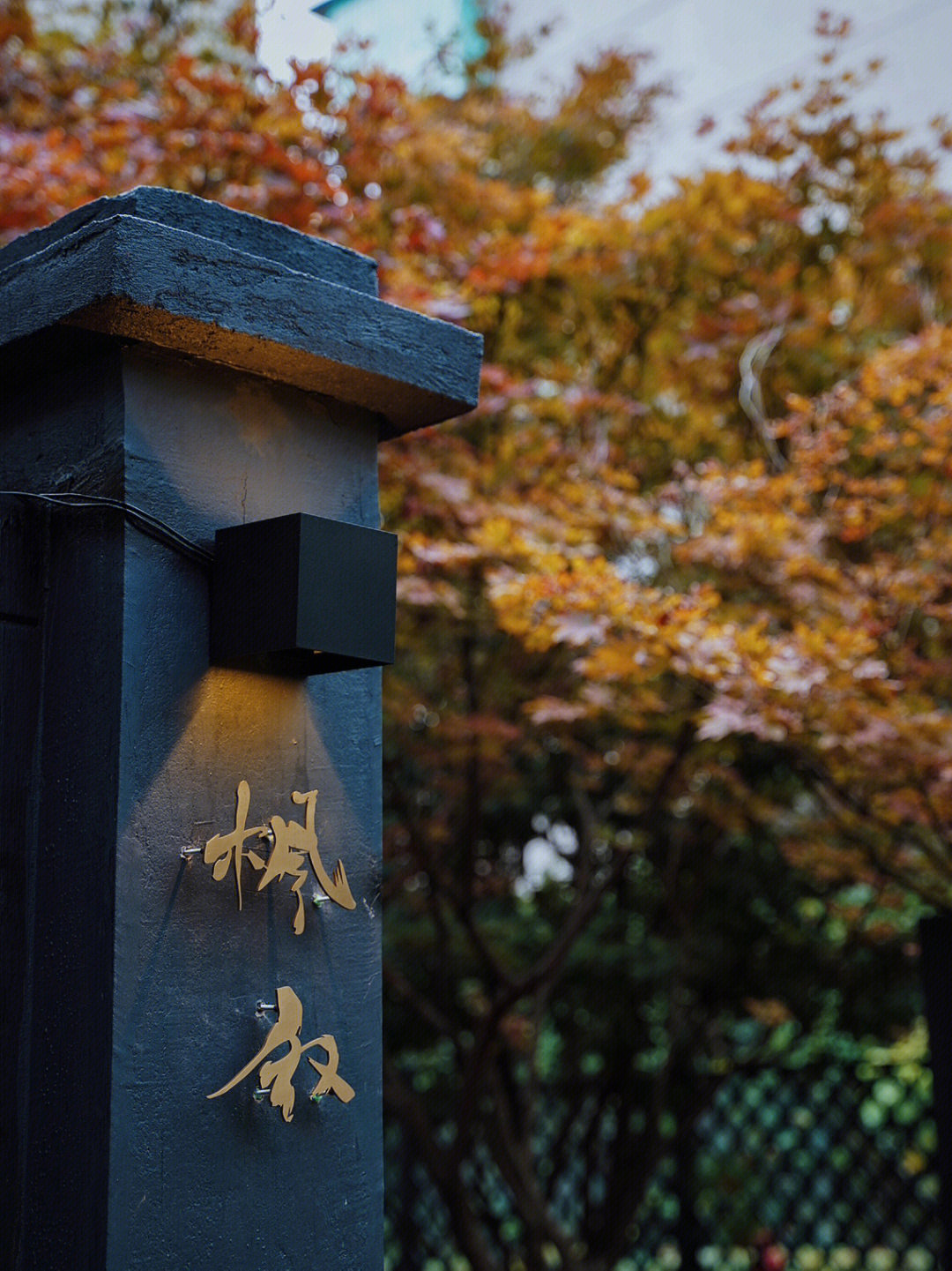 十月里的枫弥勒寺公园