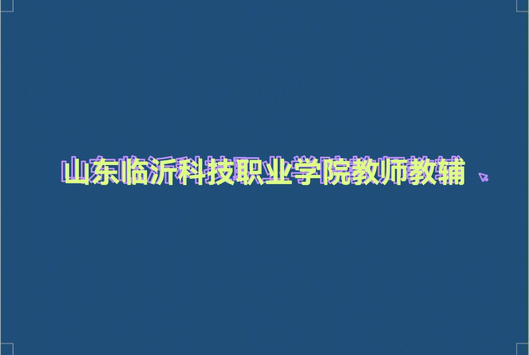 山东临沂科技职业学院教师教辅