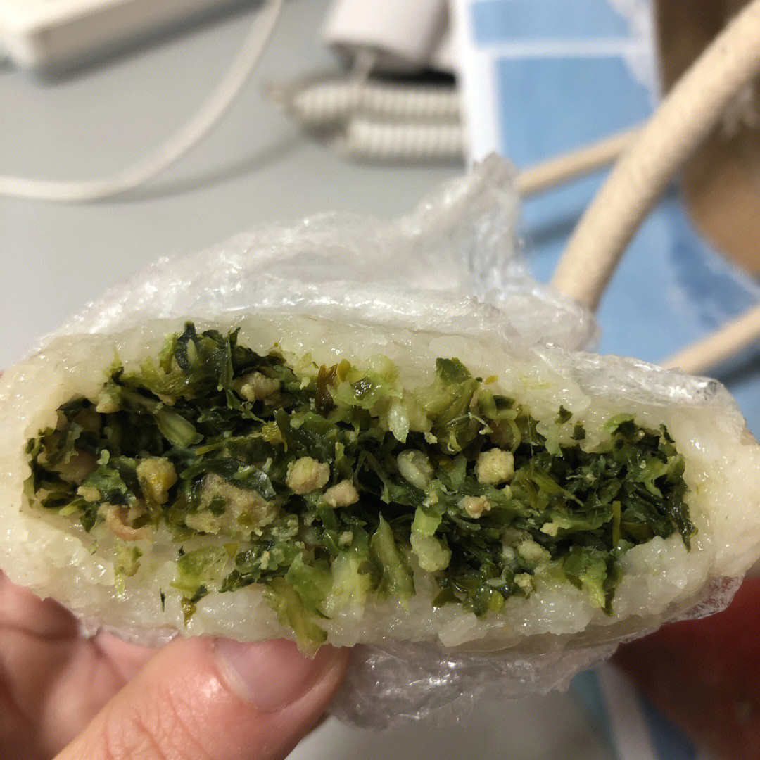 青菜煮糍粑图片