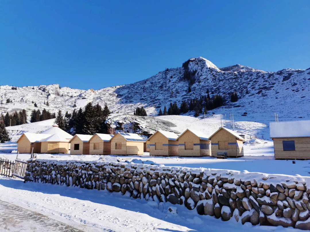 冬季可可托海滑雪热爱者的天堂