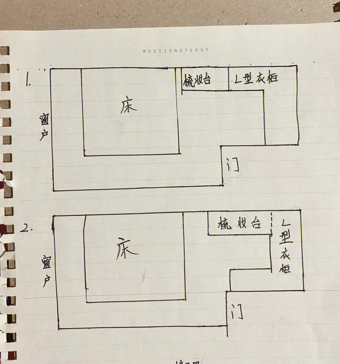 l型衣柜图一图二大家帮我选一下