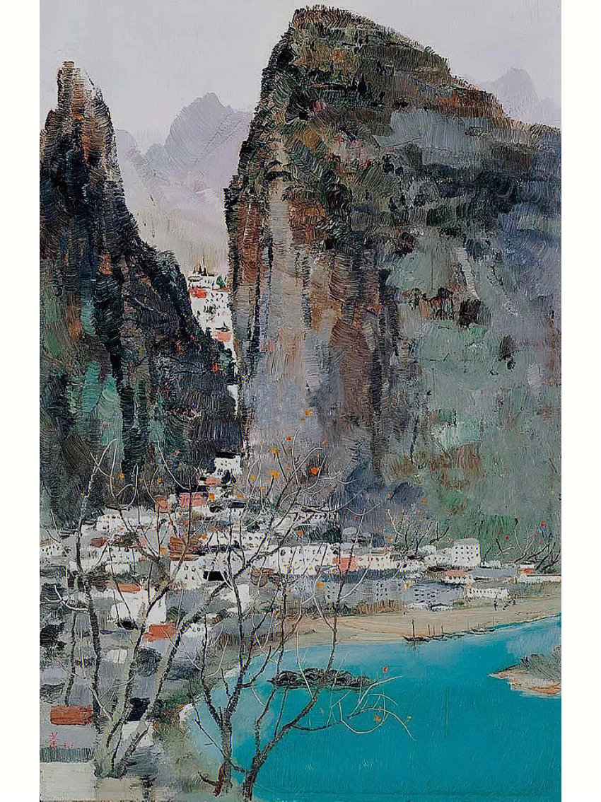 大师吴冠中油画作品