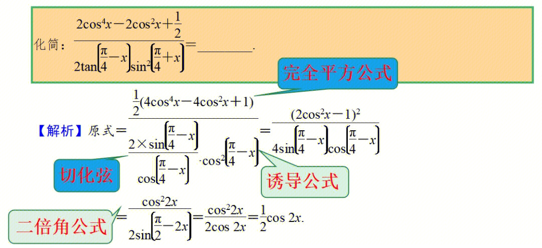 恒等变换公式图片