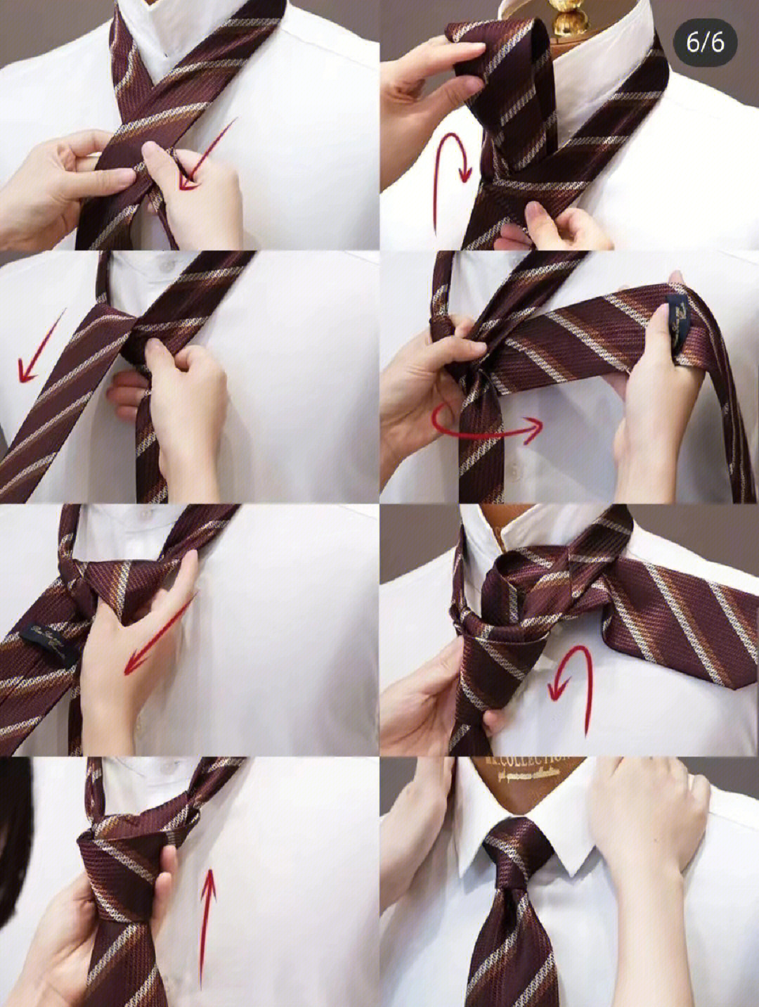女领带打法图解最简单图片
