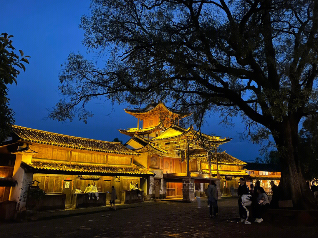 沙湾古镇夜景图片图片