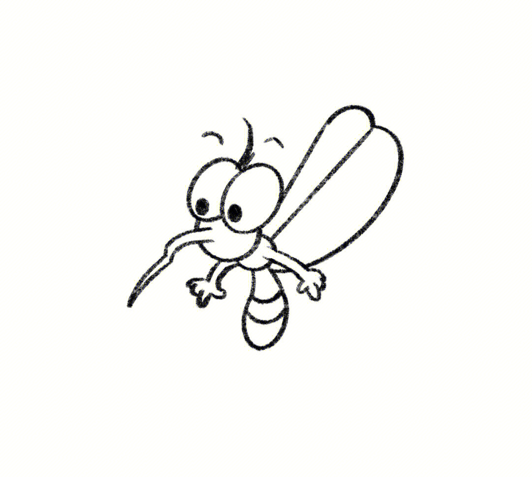 蚊子蛹的简笔画图片