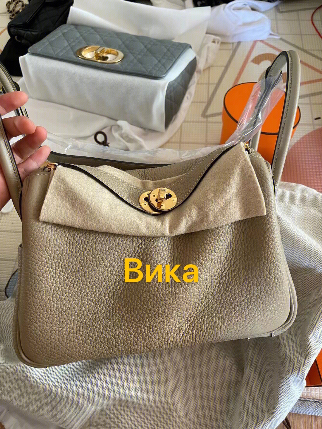 爱马仕风衣灰birkin30图片