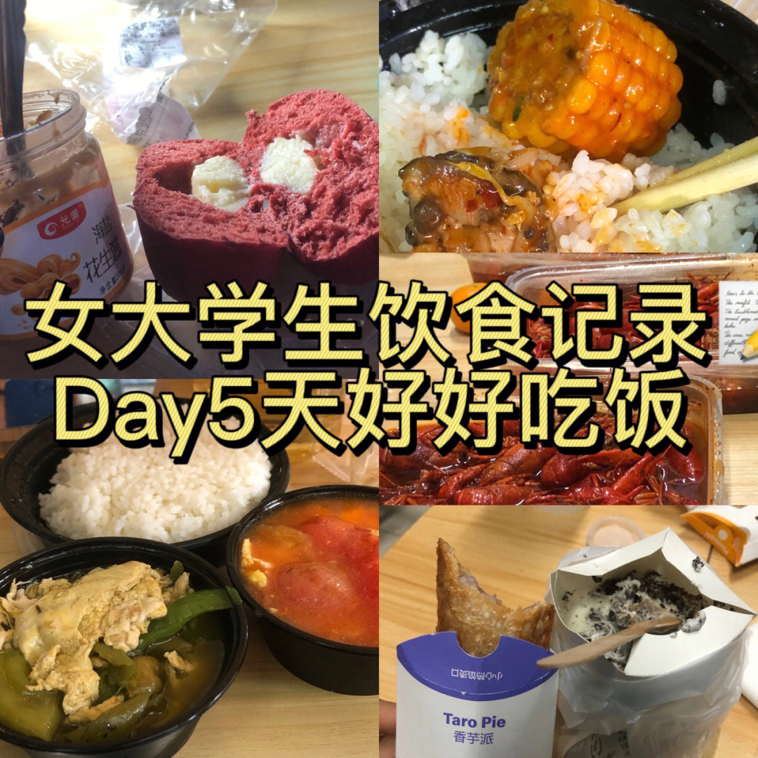 女大学生饮食记录day5天