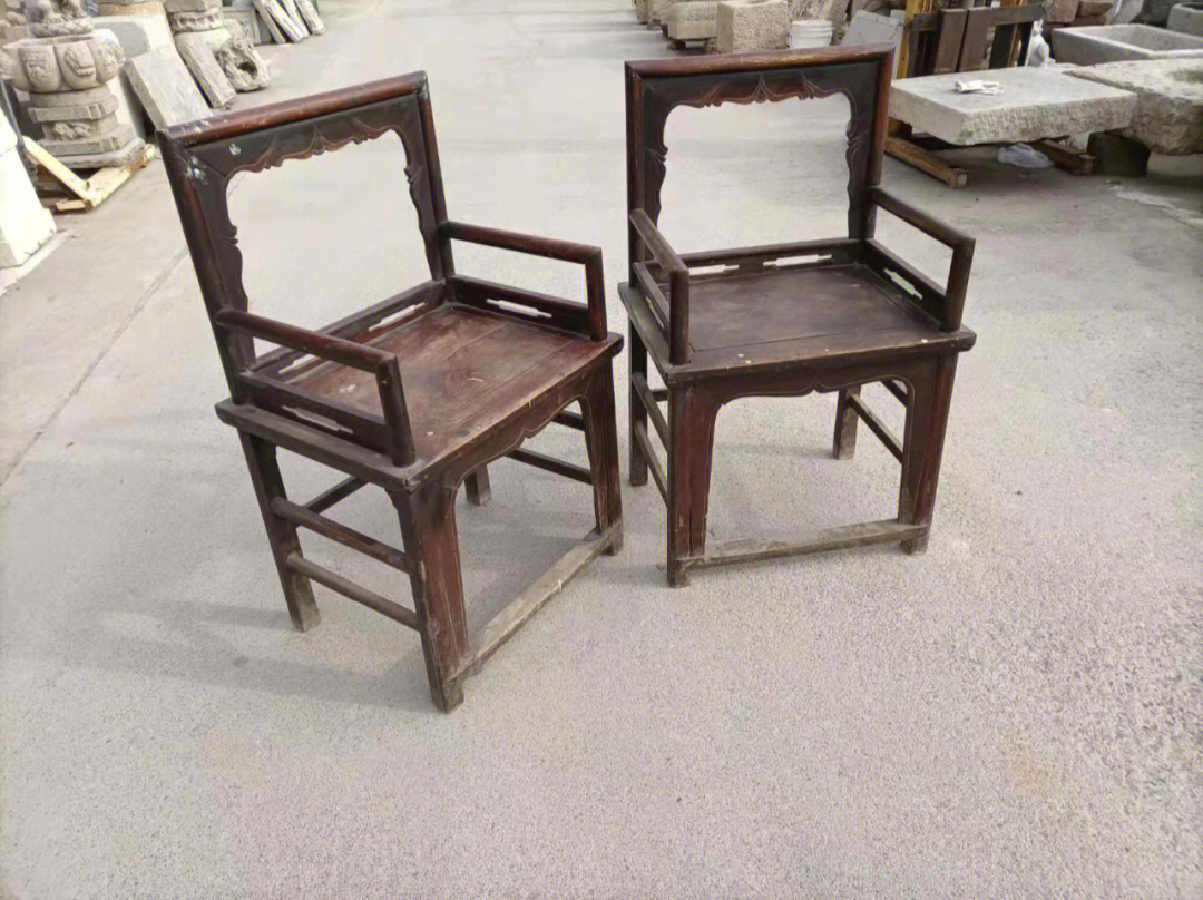 老家具老物件之一对老椅子