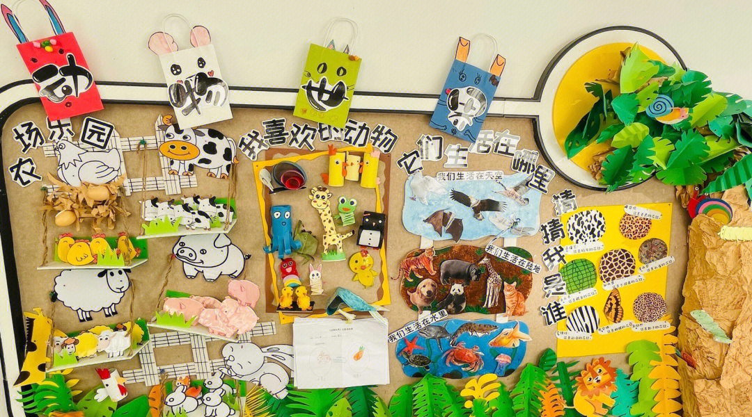 小班主题墙动物乐园图片