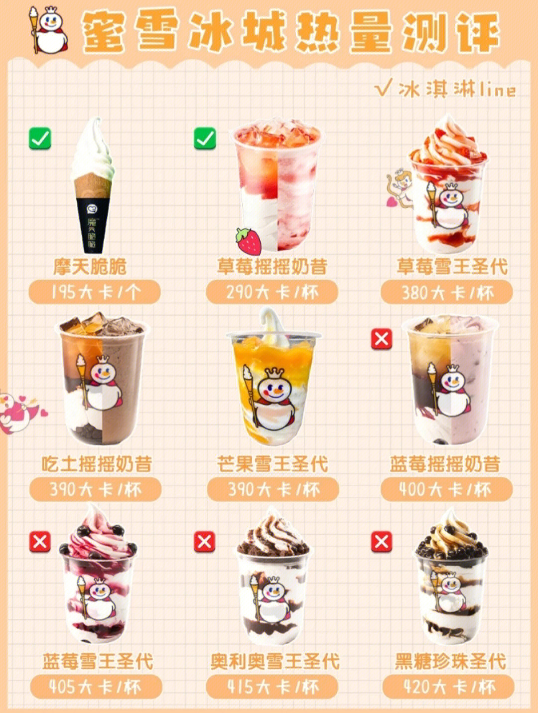 蜜雪冰城饮品列表图片