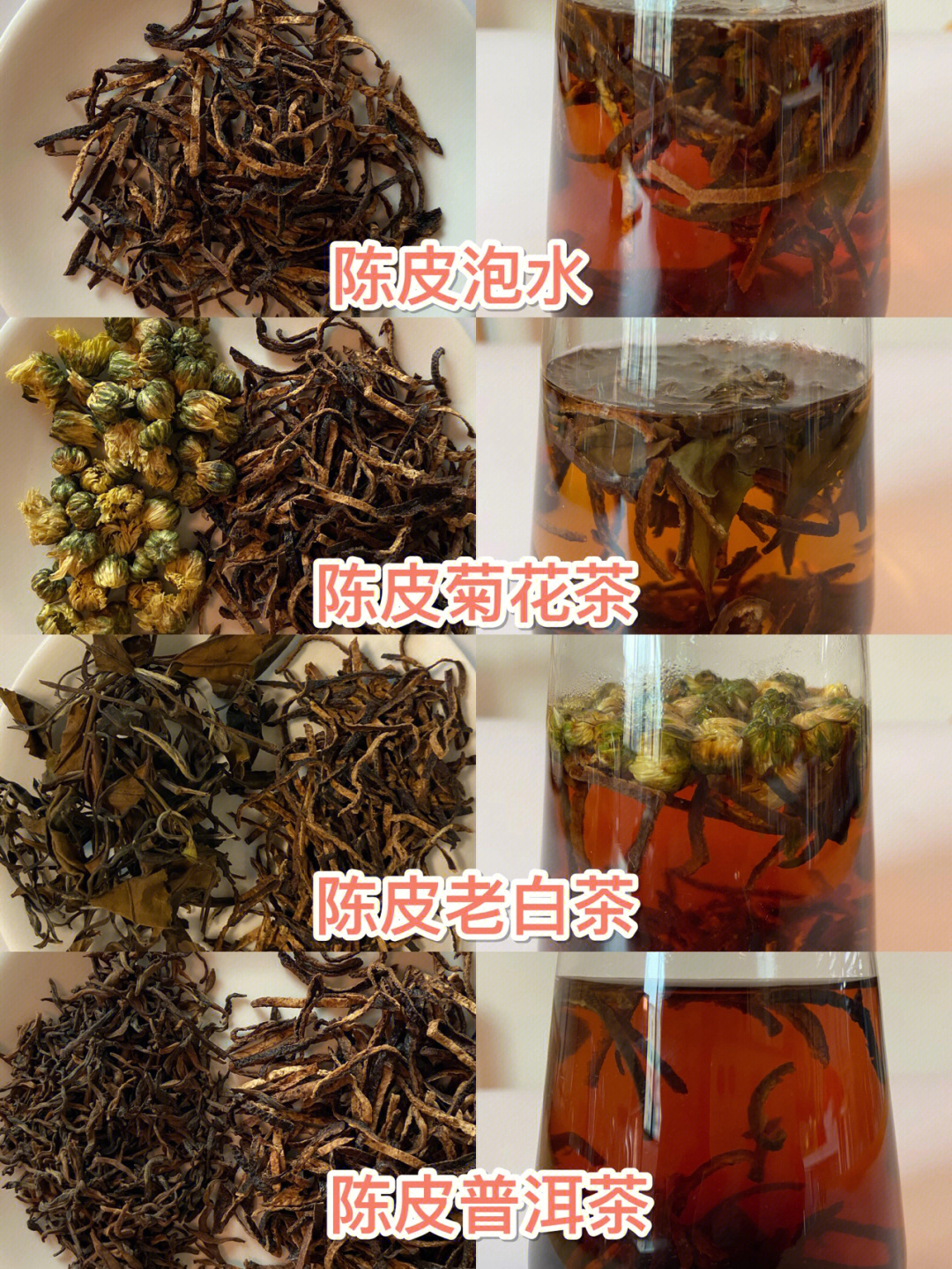 16615陈皮泡茶:舒活自己,气顺一身轻26615陈皮菊花茶:尝花开