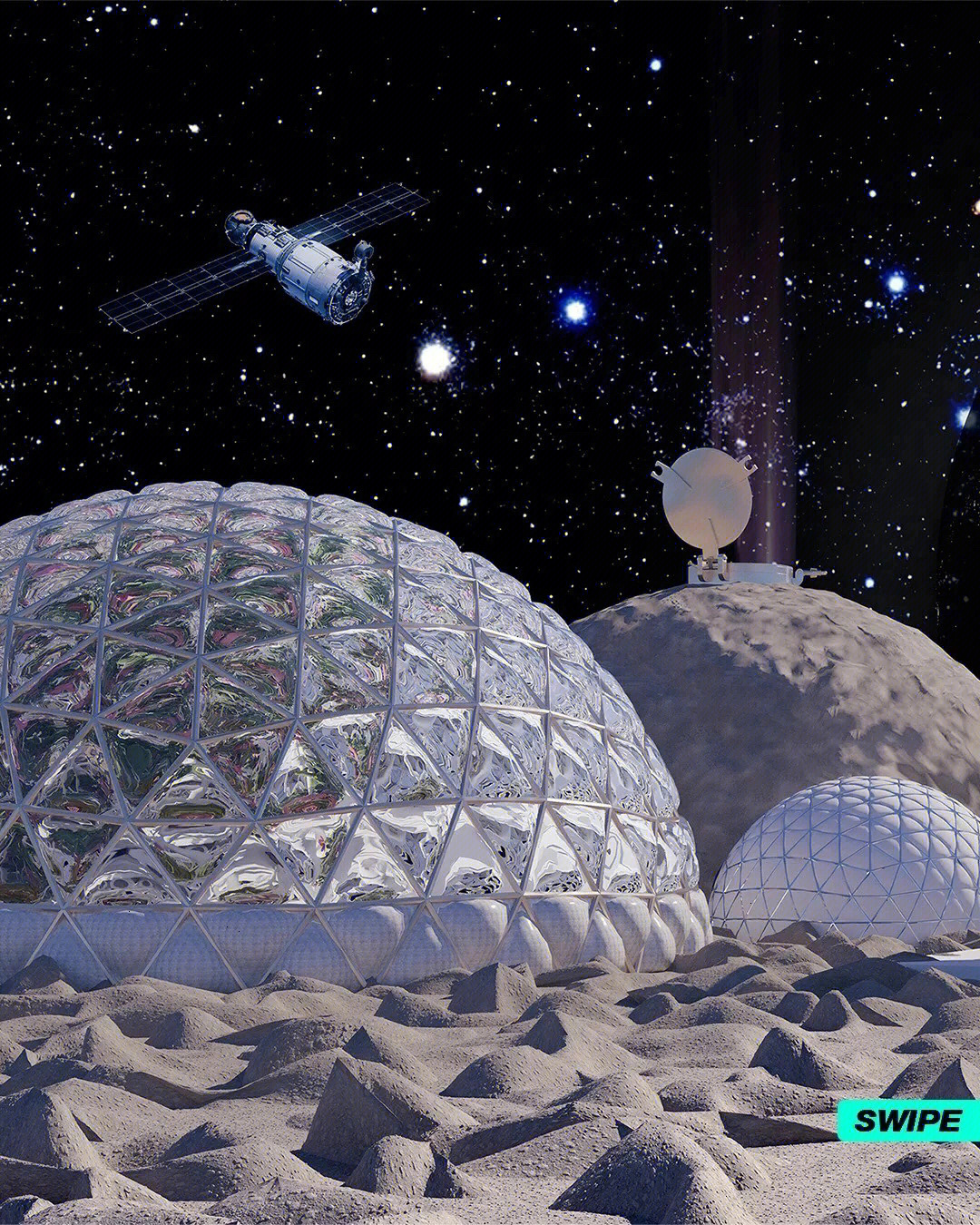 月球殖民基地设计建筑设计出国作品集辅导