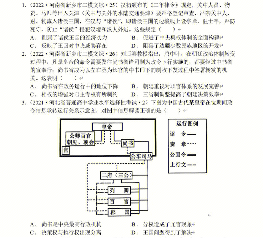 题目主要是历年的高考真题为主,题量要比之前更新的笔记增加了不少.