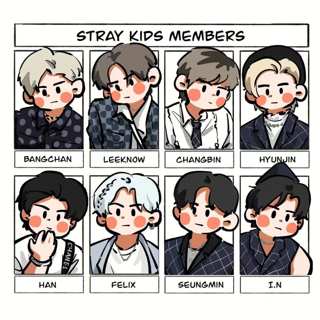 straykids对应动物图片