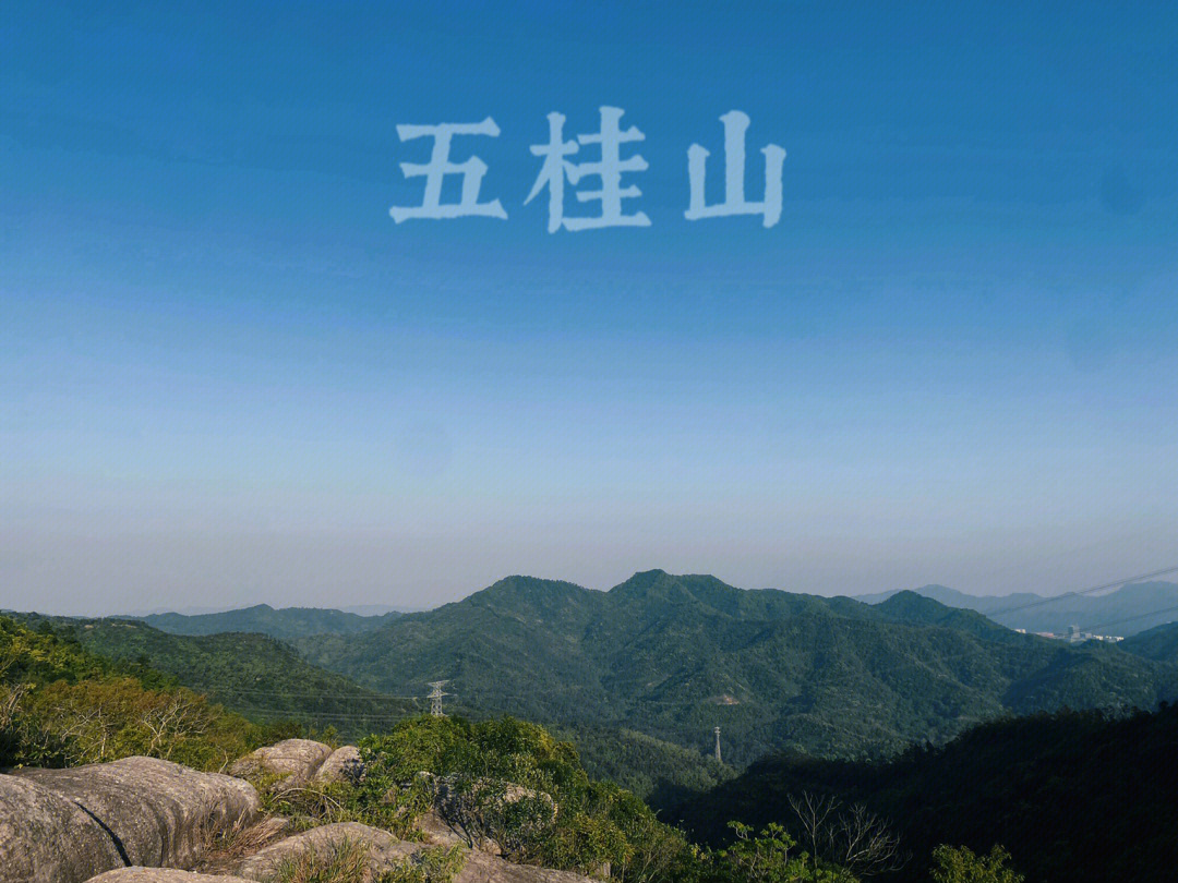 五桂山风景区爬山入口图片