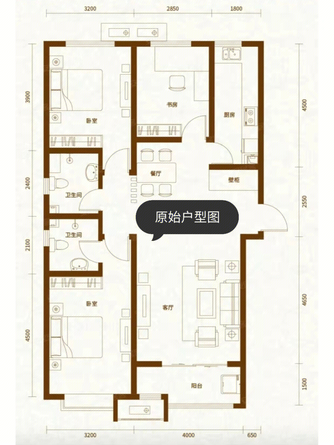 徽县学府名城户型图图片