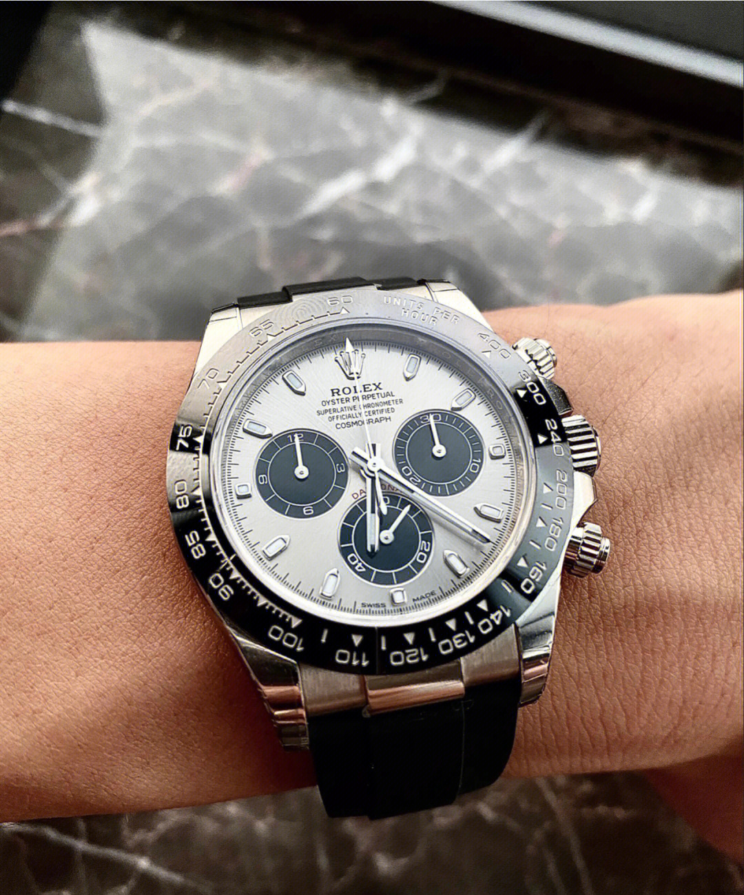 rolex daytona 灰熊猫 11651998brand rolex98mod