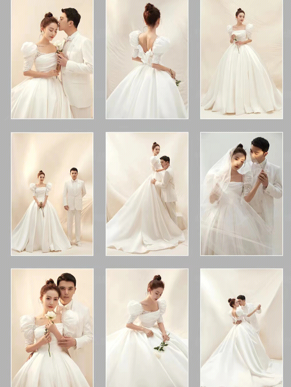 婚纱照妆容风格分类图片