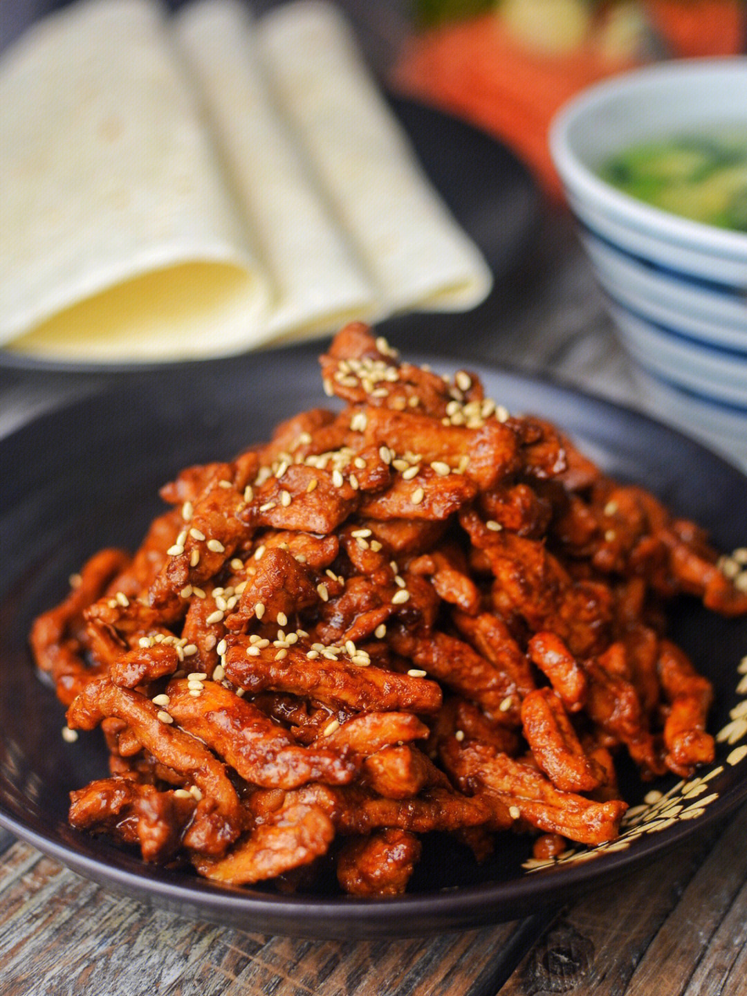 肉丝卷饼学校门口图片