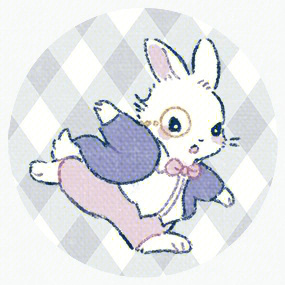 爱丽丝q版兔子图片