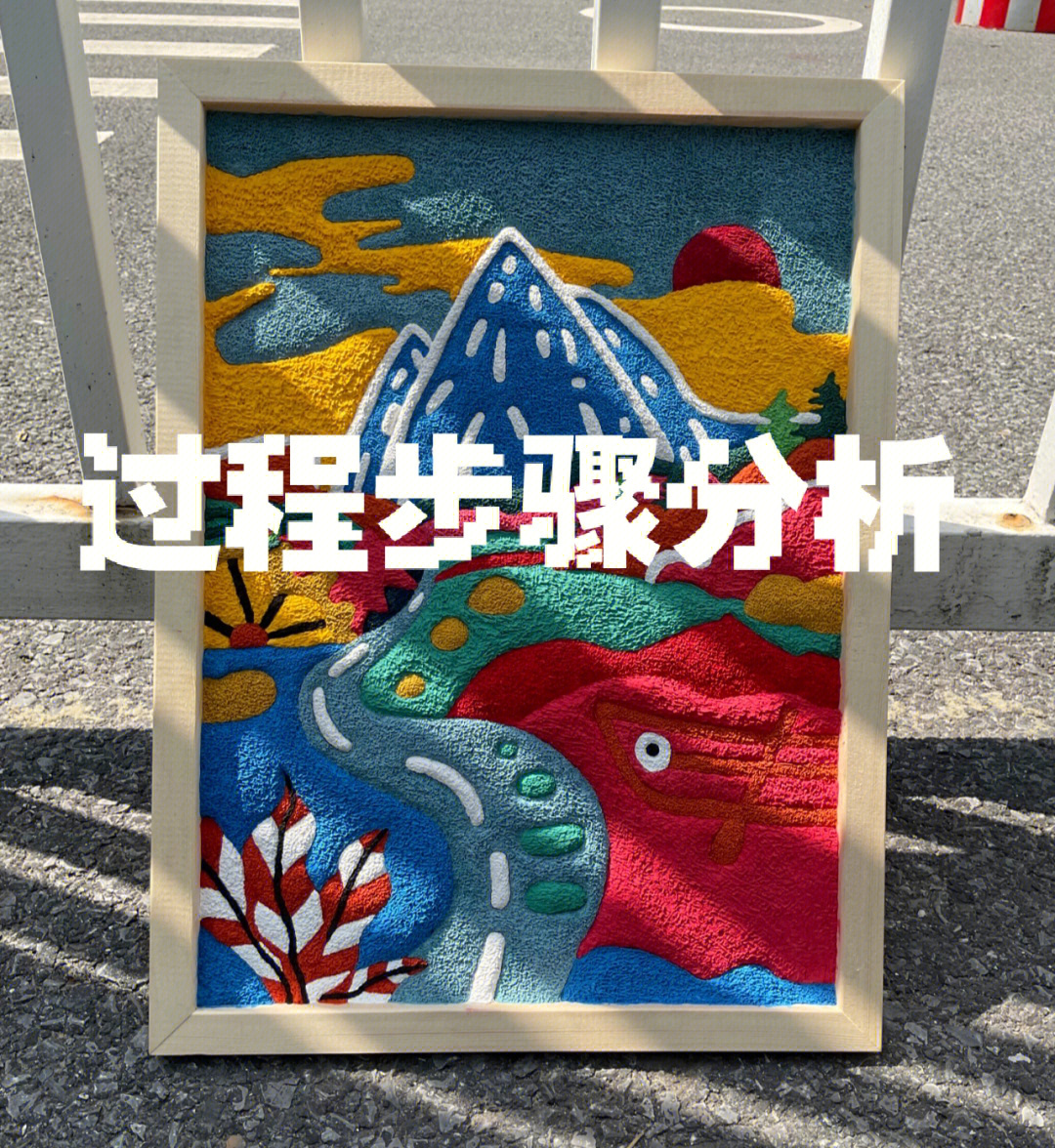 纸浆画制作步骤图片