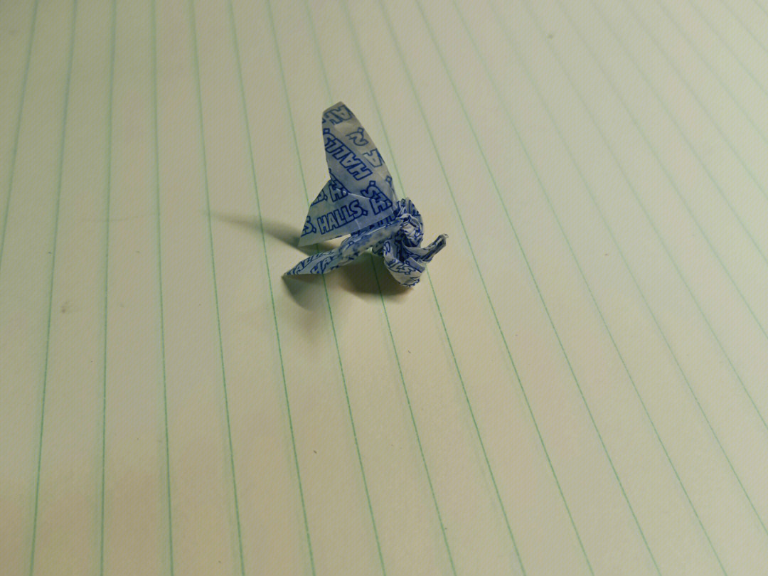 荷氏薄荷糖纸折蝴蝶图片