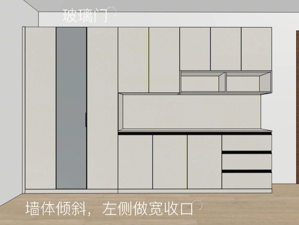 餐边柜内部结构设计图图片