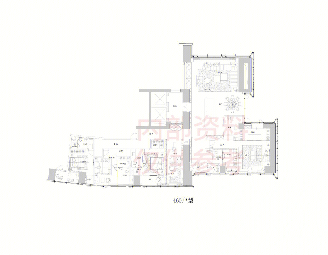 杭州壹号院330平户型图图片