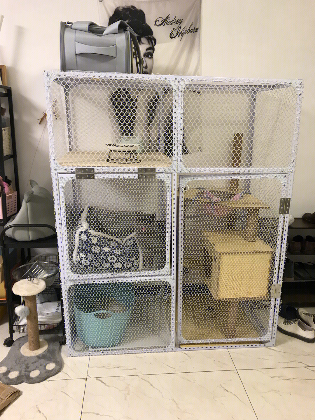 三层猫笼自制材料图片