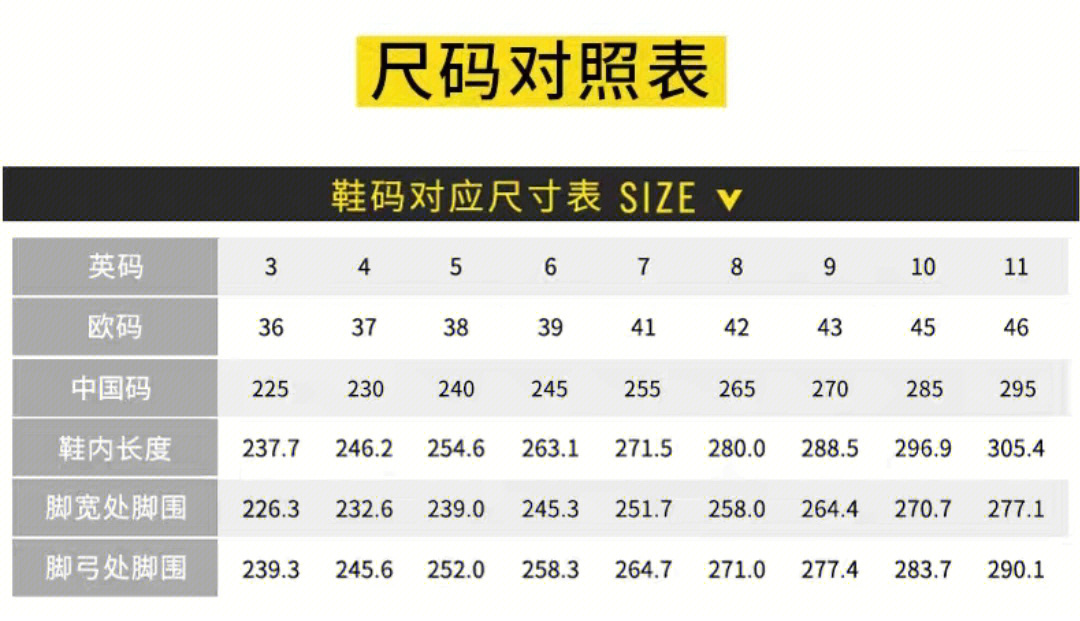 drmartens鞋码对照表图片