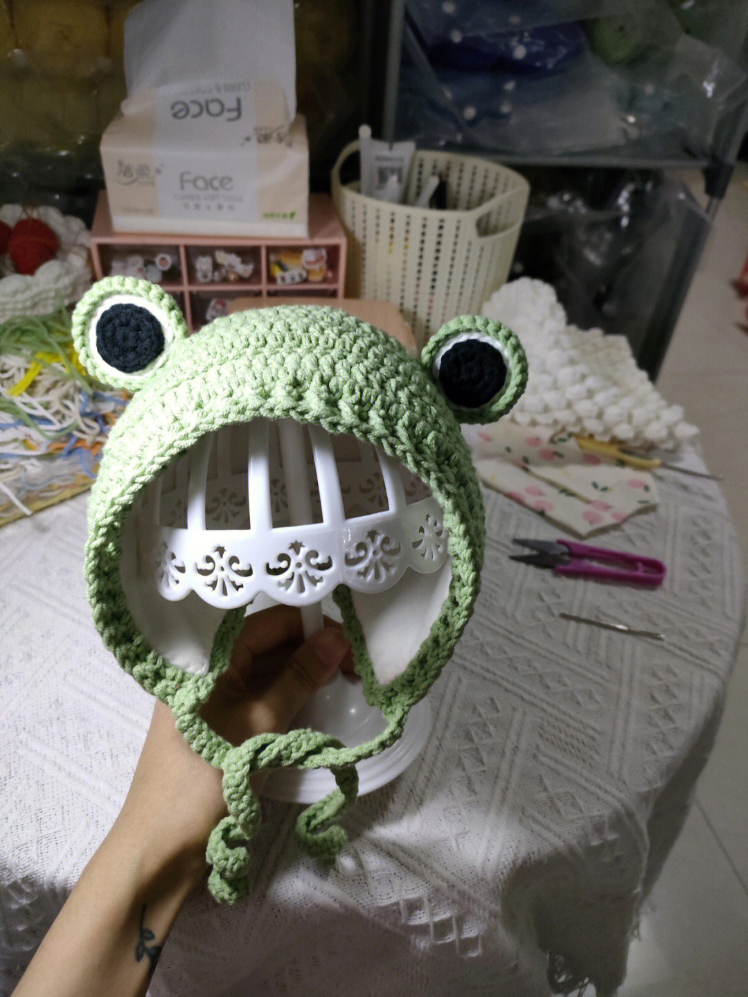 儿童青蛙帽子的织法图片
