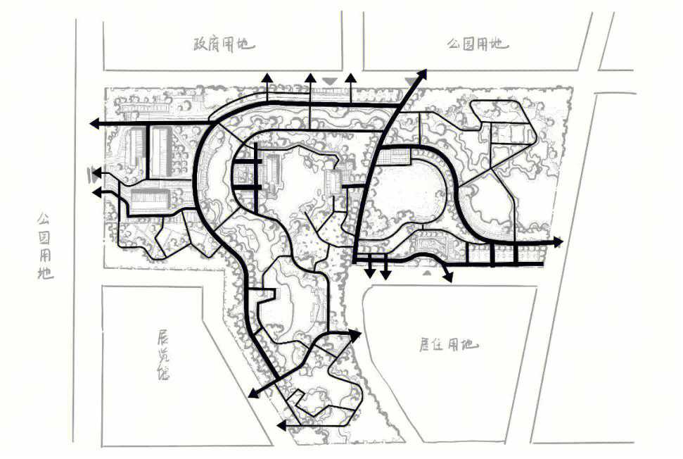 道路景观快题图片