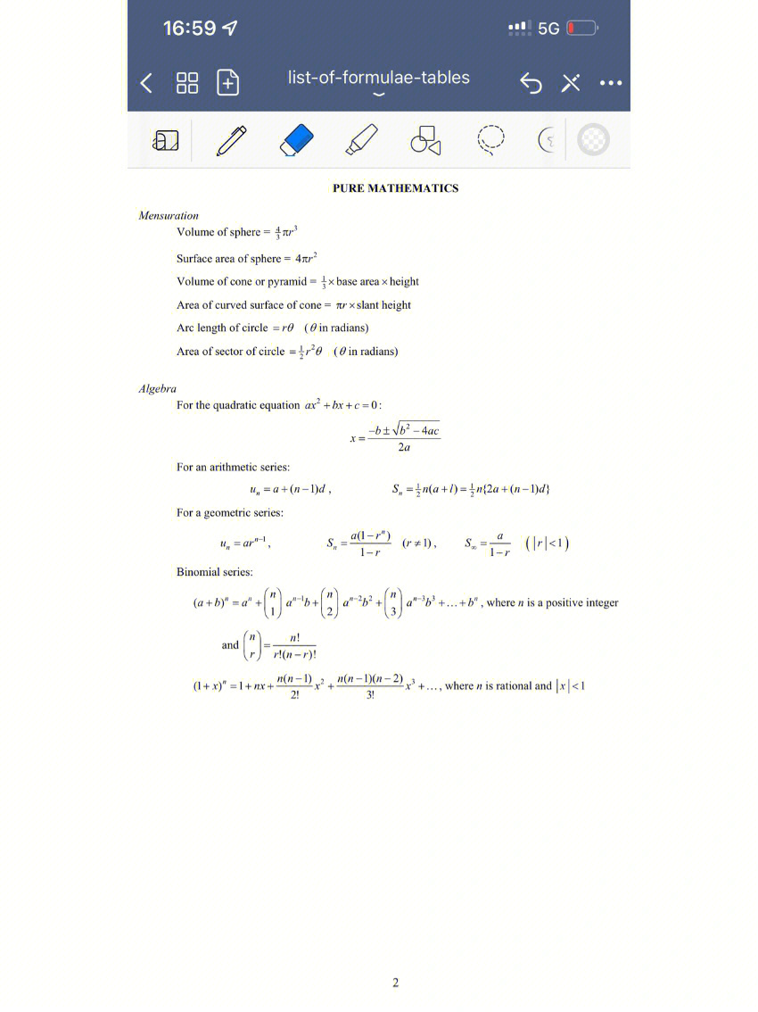 binomial formula图片