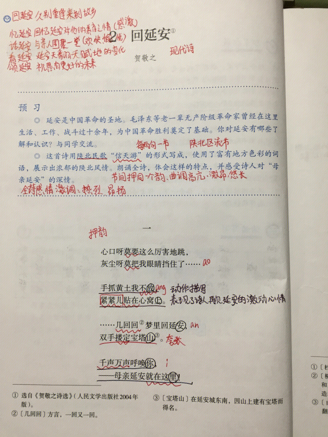 回延安笔记思维导图图片