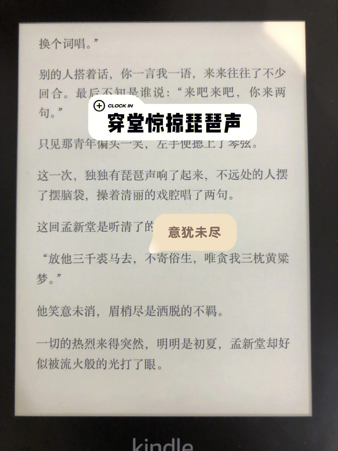 穿堂惊掠琵琶声像名字一样的意犹未尽的