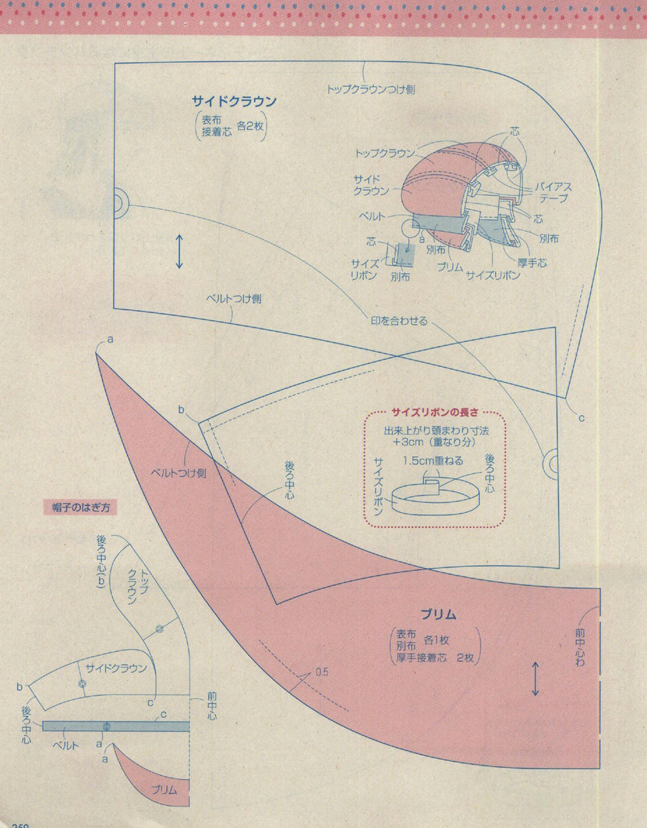 八角帽尺寸图片