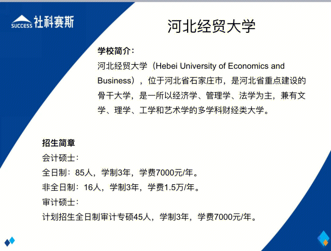 河北经贸大学会计专硕