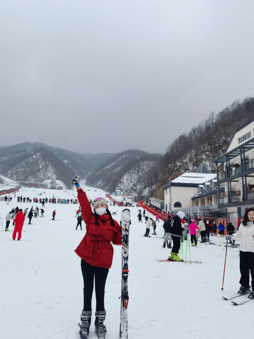 伏羲山滑雪图片