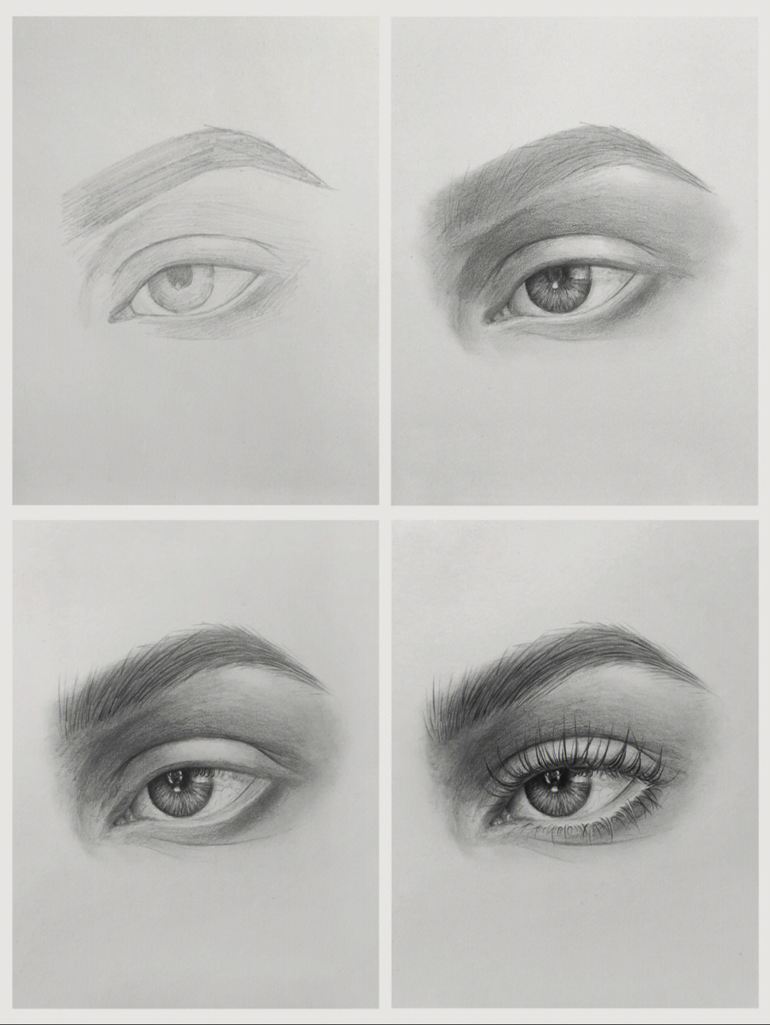铅笔画眼睛教程 可爱图片