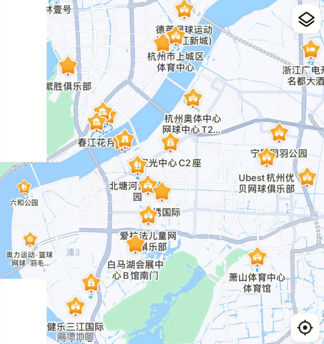 滨江奥体地图图片