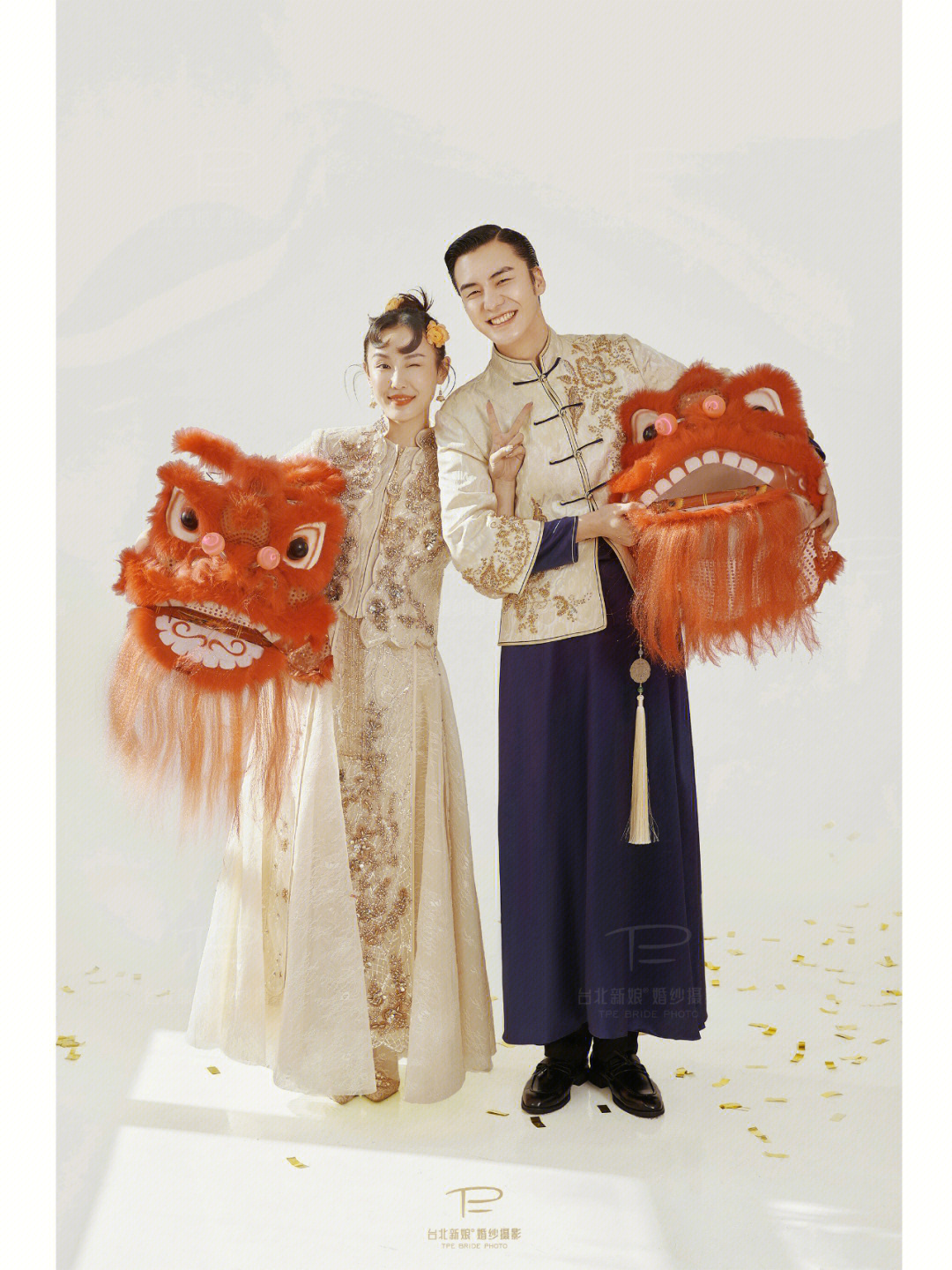 中式创意婚纱照丨繁琐国风喜狮也能出彩