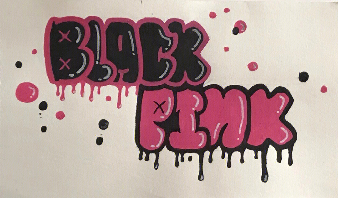 blackpink涂鸦图图片