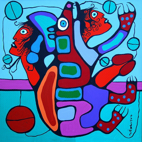 诺瓦尔·莫里索(norval morrisseau,1932年3月14日至2007年12月4日)