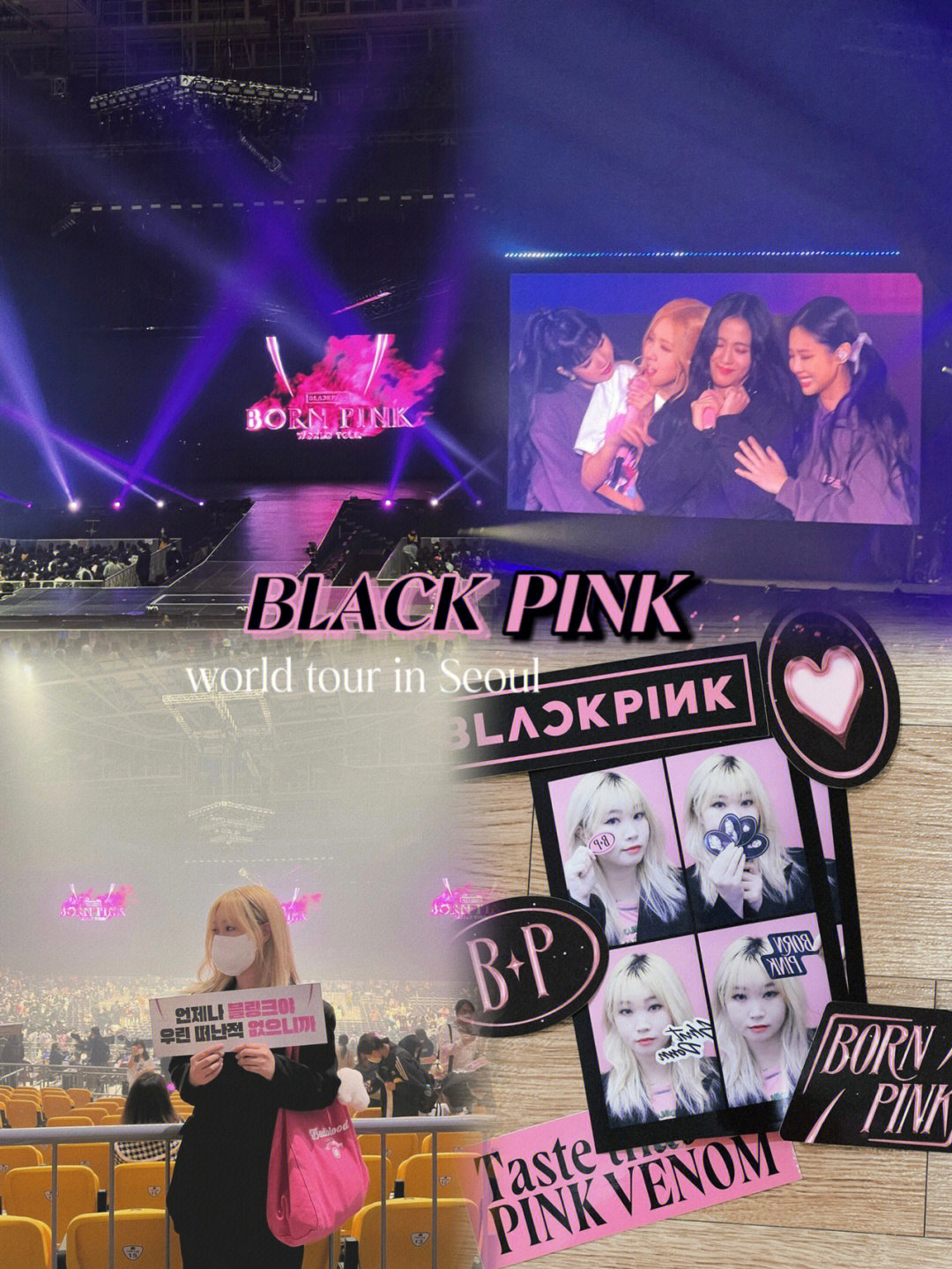 blackpink格子画图片